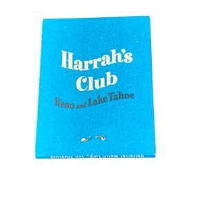 Vintage Matchbook Harrah’s Club The Perfect Promotional Matchbook